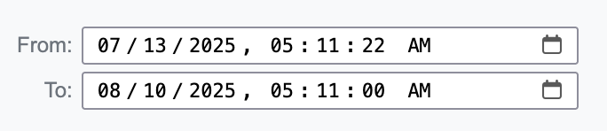 Datetime picker controls