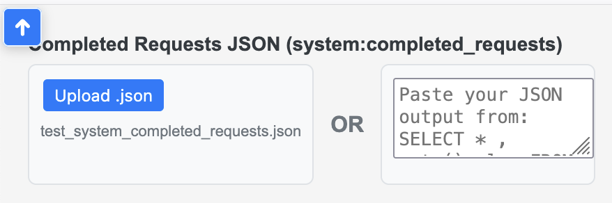 Parse JSON button in the analyzer